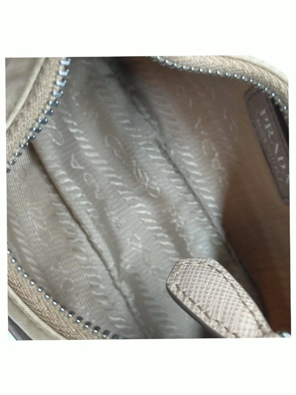 Authentic Prada Nylon Shoulder Bag Chain Strap Mini Hobo Bag - Picture 12 of 16